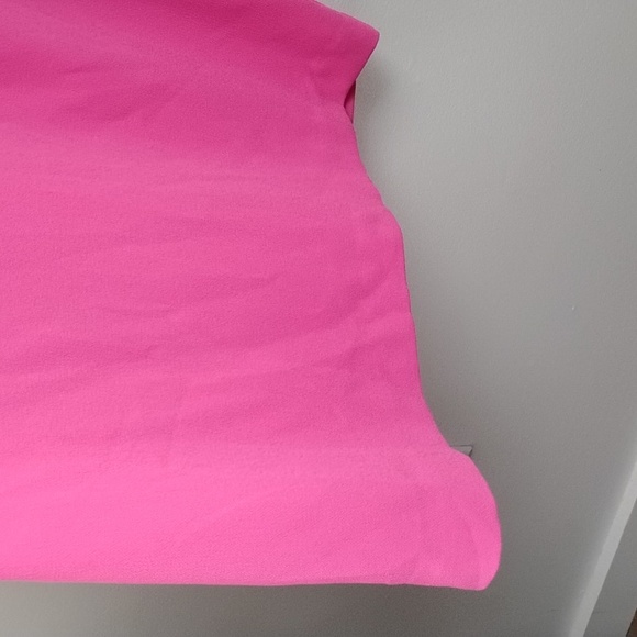 *NWT* Trina Turk Luxe Bright Pink Sleeveless High Neck Statement Midi Dress - Picture 3 of 16